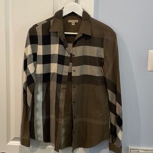 Burberry Plaid Shirt - Brown and Black